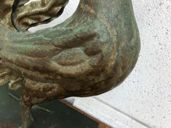 Italian Patinated Wrought Iron Rooster