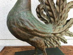 Italian Patinated Wrought Iron Rooster
