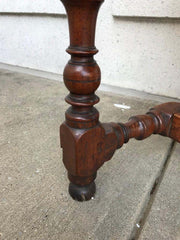 Italian Baroque Walnut and Chestnut Side Table