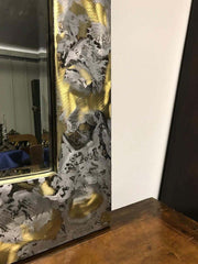 Mid Century Modern Copper and Aluminum Mirror
