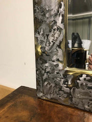 Mid Century Modern Copper and Aluminum Mirror