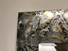 Mid Century Modern Copper and Aluminum Mirror