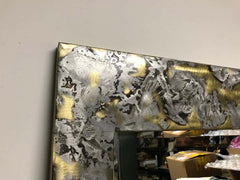 Mid Century Modern Copper and Aluminum Mirror