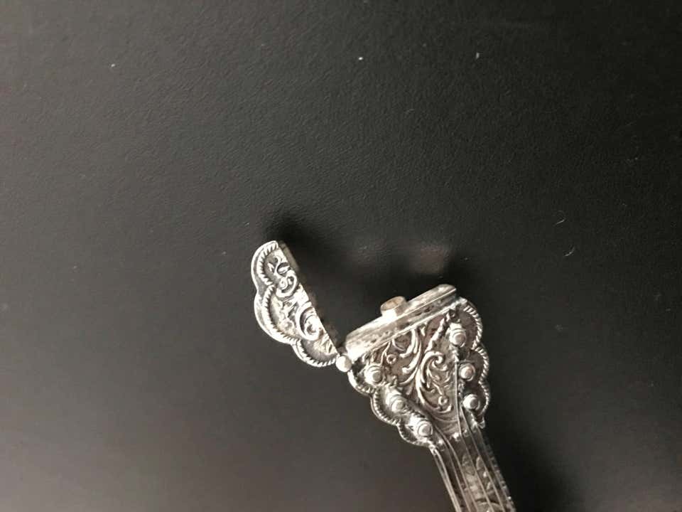 Dutch Baroque Style Silver Mandolin Flask Perfumer – Avery