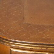 Pair of French Regence Style Leather Commodes