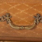 Pair of French Regence Style Leather Commodes