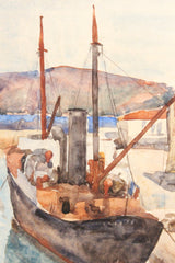 VIVREL, André-Léon (French, 1886-1976) “The Steamer” (South of France) – Circa 1926-1928