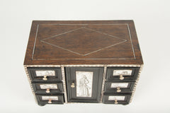 A Continental Penwork Desk Box