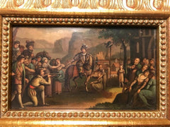 Swiss Oil Painting of the Legend of William Tell