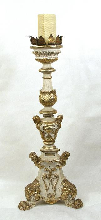Carved Giltwood Candlestick