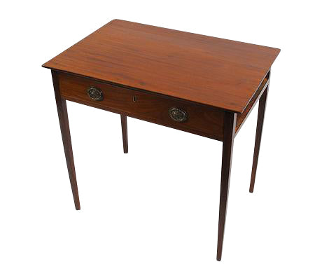 Mahogany Table With Side Drawer