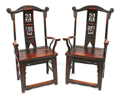 Pair of Lacquered Arm Chairs