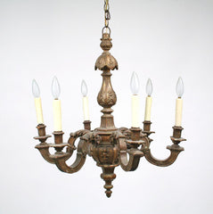 Carved Gilt Wood Chandelier