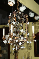 French Gilt and Porcelain Lantern