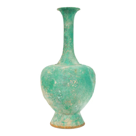 Tang Dynasty Vessel with Bright Verdigris Patina