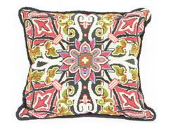 English Needlepoint & Beadwork Cushion