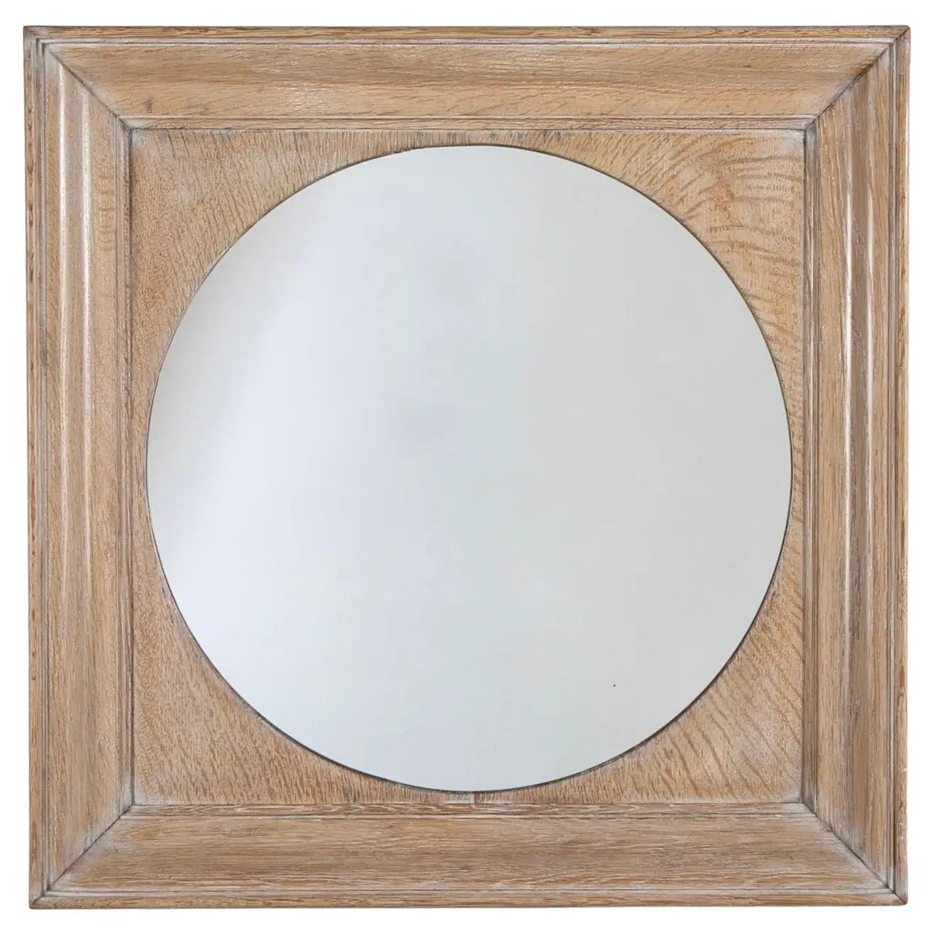 French Cerused Oak Mirror Frame