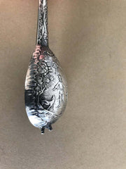 Dutch Baroque Style Silver Mandolin Flask Perfumer