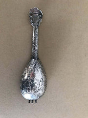 Dutch Baroque Style Silver Mandolin Flask Perfumer