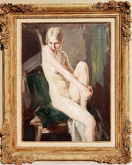 Jacques Ferdinand GONIN (French, Born in 1883) Seated Nude