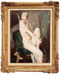 Jacques Ferdinand GONIN (French, Born in 1883) Seated Nude