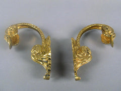 French Bronze Dore Tiebacks