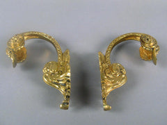 French Bronze Dore Tiebacks