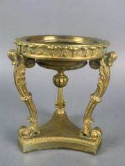 Cut Glass Compote on Bronze Dore Base