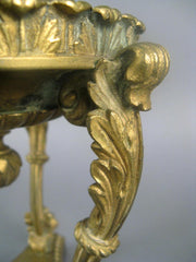 Cut Glass Compote on Bronze Dore Base