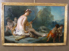 "Allegory of America" Oil Attributed to Auger Lucas