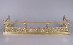 19th Century Brass Fire Fender