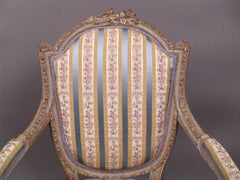 French Painted Fauteuil