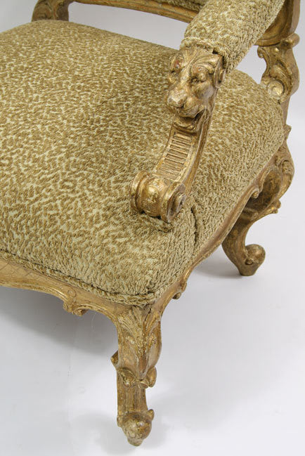 Carved Giltwood Armchair
