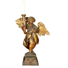 Italian Carved Candelstick