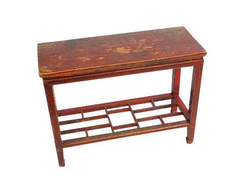 Chinese Red Console Table