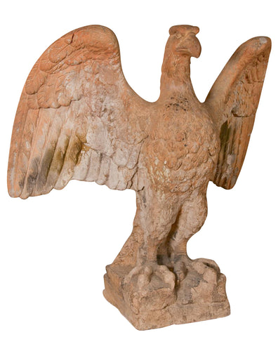 Monumental Terracotta Eagle Attributed to Doulton Lambeth