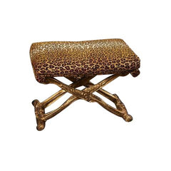 Louis XV Style Carved Gilt Wood Stool