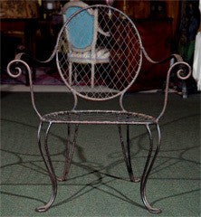 Wrought Iron Armchair