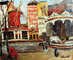 Charles REAL (French, 1898-1979) Le Manège du Moulin-Rouge, Paris