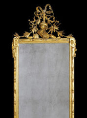 Louis XVI Carved Gilt Wood Mirror
