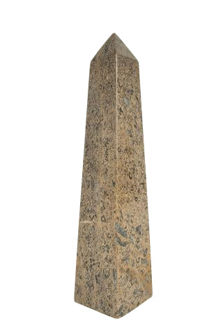 A Granite Obelisk with Fossilized Crustaceans