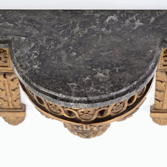 Louis XVI giltwood marble top bracket console