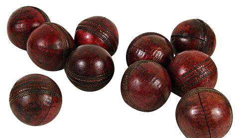 Set of 9 Leather Cricket Balls