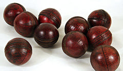 Set of 9 Leather Cricket Balls