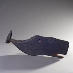 A Carved Sperm Whale By Clark Voorhees