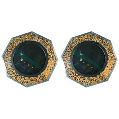 Bone & Tortoise Shell Octagonal Mirrors by Anthony Redmile
