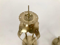 Pair of Japanese Brass Candlesticks